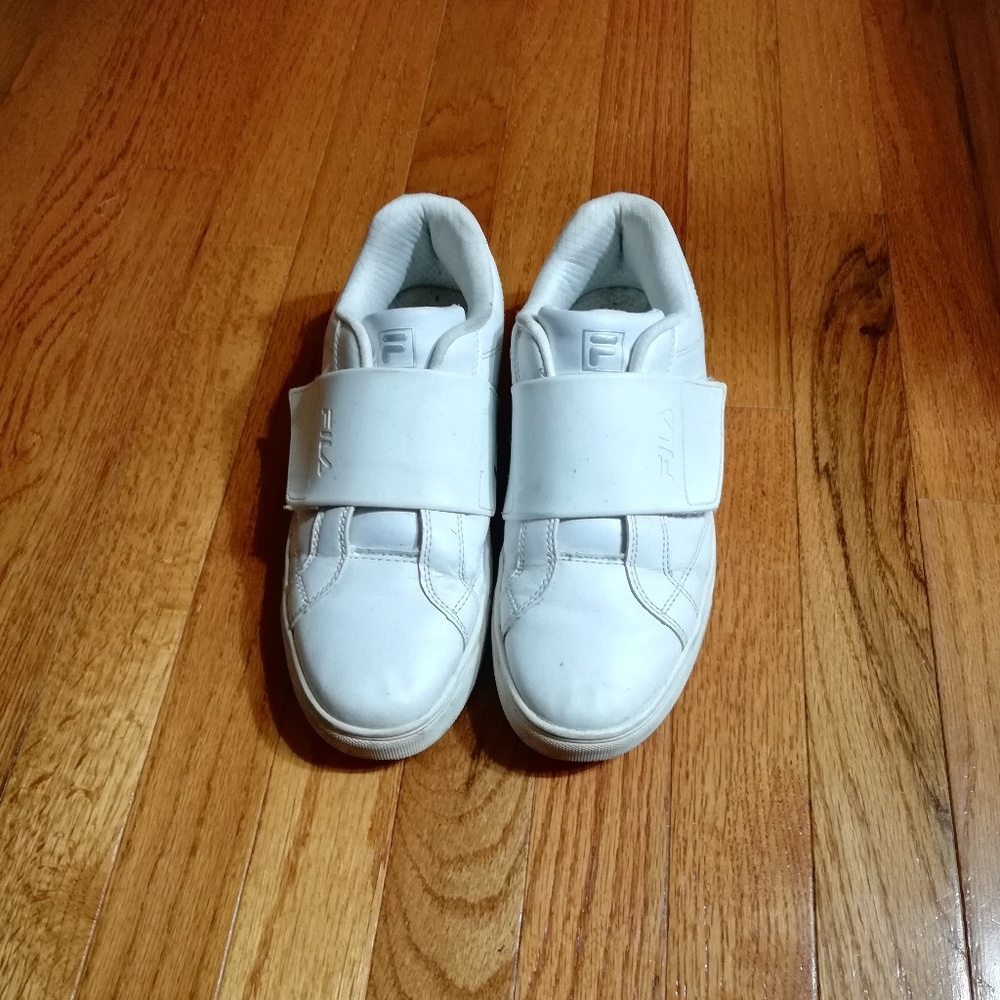 Fila Velcro white sneakers